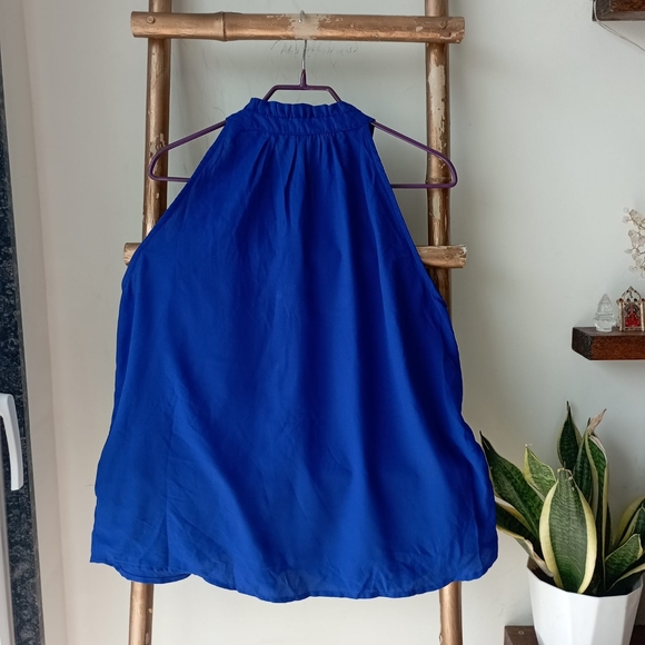 Cobalt Blue Elegant Top - Picture 8 of 8